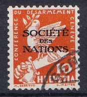 Marke Aufdruck Société Des Nations Gestempelt (i120508) - Dienstzegels