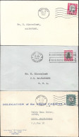 South West Africa 3 Covers Mailed 1951. Cape Town Windhoek Pretoria - South West Africa (1923-1990)