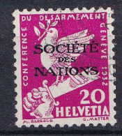 Marke Aufdruck Société Des Nations Gestempelt (i120601) - Officials
