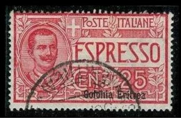 ● IT REGNO Colonie 1907 / 21 ● ERITREA  ֍ ESPRESSO ֍ N.  1 Usato ● Cat. 28,00 € ️● Lotto N.  676 ️● - Eritrea