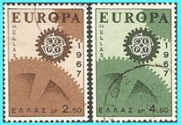 GREECE-GRECE - HELLAS 1967:Europa Compl Set Used - Used Stamps