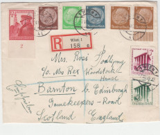 2/2  Österreich Einschreiben Umschlag1939 Wien - Brieven En Documenten