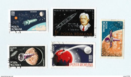 Roumanie Lot De 18 Timbres L' Espace - Verzamelingen