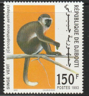 DJIBOUTI - N°715A ** (1993) Singe Vert - Djibouti (1977-...)