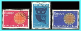 GREECE- GRECE - HELLAS 1970: Compl. Set used - Gebraucht