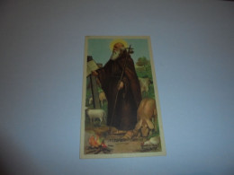 S Antonius Abbas Antoine Image Pieuse Religieuse Holly Card Religion Saint Santini Sint Sainte Sancte - Images Religieuses
