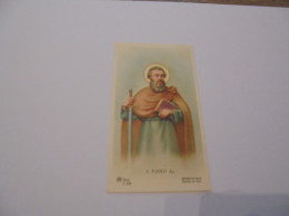 S Paolo Ap Apôtre Paul Image Pieuse Religieuse Holly Card Religion Saint Santini Sint Sainte Sancte Sancta Santa - Devotion Images