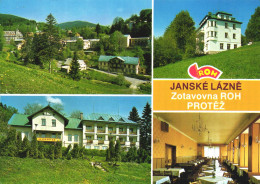JANSKE LAZNE, MULTIPLE VIEWS, ARCHITECTURE, RESTAURANT, CZECH REPUBLIC, POSTCARD - Czech Republic