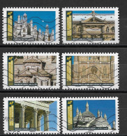 France 2019  Oblitéré Autoadhésif  N° 1674 - 1678 - 1679 - 1680 - 1681 - 1682  -  Histoire De Styles  - Architecture - Used Stamps