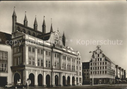 71968609 Rostock Mecklenburg-Vorpommern Rathaus Mit Seemannshotel Und Haus Sonne - Rostock