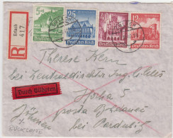 4/2  Deutschland  Einschreiben Umschlag - Reco Erlach -MI#751-759  FDC  1940 - Briefe U. Dokumente