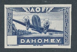 BM-85: DAHOMEY:  PA: Essai Non Dentelé En Bleu (NSG) - Unused Stamps