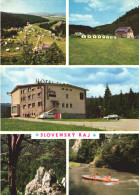 MULTIPLE VIEWS, ARCHITECTURE, CARS, BOAT, SLOVAKIA, POSTCARD - Slowakei