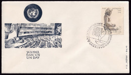 .Yugoslavia, 1963-10-24, Bosnia, Sarajevo, Day Of United Nations, Special Postmark And Cover - Other & Unclassified