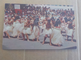 CPSM -  AU PLUS RAPIDE - POLYNESIE TAHITI - DANSE TAHITIENNE  -  NON VOYAGEE   - FORMAT CPA - Polynésie Française