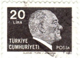 1980 - TURQUIA - KEMAL ATATURK - YVERT 2278 - Usati