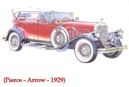 A40 412 Carte Automobile Pierce Arrow 1929 - Passenger Cars