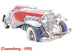 A40 411 Carte Automobile Duesenberg 1935 - Voitures De Tourisme