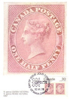 A40 399 Carte Maximum 1/2 Pence Victoria - Royalties, Royals