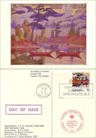A40 397 Carte Maximum Tableau MacDonald Painting Stampex 73 Toronto FDC - Paintings