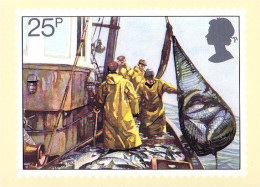 A40 158 CP Fishing Pecheurs Filet Seine Net Ship Bateau - Fische