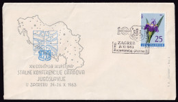 .Yugoslavia, 1963-10-24, Croatia, Zagreb, Conference, Special Postmark And Cover - Autres & Non Classés