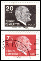 1980 - TURQUIA - KEMAL ATATURK - YVERT 2278,2288 - Oblitérés