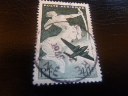 Série Mythologique - Sagittaire - 40f. - Pa 16 - Vert - Oblitéré - Année 1947 - - 1927-1959 Gebraucht