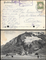 Germany Oberstdorf Postcard Mailed 1909. Posthilfstelle Spielmannsau Taxe Postmark - Lettres & Documents