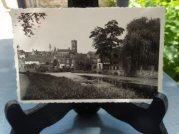 Belle Cpsm Menin,  Menen Zicht Op De Oude Leie En Belfort. 1955 - Menen