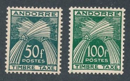 BM-90: ANDORRE:   Taxes N°40/41** - Unused Stamps