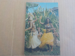 CPSM -  AU PLUS RAPIDE - POLYNESIE TAHITI - DANSEUSETAHITIENNE -  VOYAGEE NON TIMBREE - FORMAT CPA - Polynésie Française