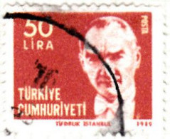 1980 - TURQUIA - KEMAL ATATURK - YVERT 2304 - Gebraucht