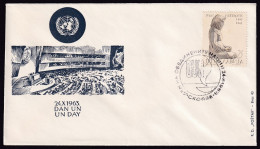 .Yugoslavia, 1963-10-24, Macedonia, Skopje, Day Of United Nations, Special Postmark And Cover - Other & Unclassified