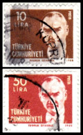 1980 - TURQUIA - KEMAL ATATURK - YVERT 2302,2304 - Oblitérés
