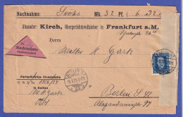 Dt. Reich 1925 Weltpostverein 20 Pf Mi.-Nr. 369 Als EF Auf Nachnahmesendung - Brieven En Documenten