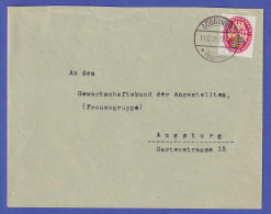 Dt. Reich 1928 Nothilfe 15 Pf  Mi.-Nr. 427 Als EF Auf Brief O GÖGGINGEN - Cartas & Documentos