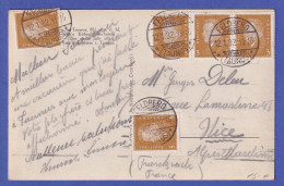 Dt. Reich 1932 Ebert 3 Pf Mi.-Nr. 410 In MEF Auf Auslands-AK Feldberg Nach Nizza - Covers & Documents