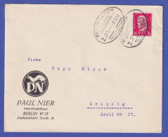Dt. Reich 1929 Hindenburg 15 Pf Mi.-Nr. 414 Als EF Auf Brief Mit Bahnpost-O  - Brieven En Documenten