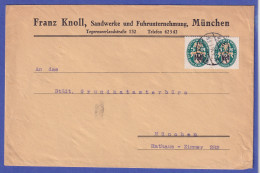 Dt. Reich 1926 Nothilfe 5 Pf Mi.-Nr. 375 Waag. Paar Als MEF Auf Brief O MÜNCHEN - Cartas & Documentos