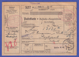 Dt. Reich 1929 Paketkarte Mit O GOTHA 2 Gebühr Bezahlt  Gel. Nach Island - Lettres & Documents