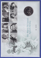 Großbritannien Coin-FDC 2006 Queen's Birthday Mi-Nr. 2400-2407 Mit 5-Pfund-Münze - Altri & Non Classificati