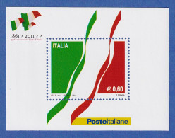 Italien 2011 Blockausgabe 150 Jahre Einheit Italiens Mi.-Nr. Block 51 ** - Unclassified