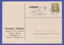 Dt. Reich 1932 Ebert 6 Pf Mi.-Nr. 465  EF Auf Postkarte O BERLIN V. Richthofen - Brieven En Documenten