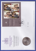 Großbritannien Coin-FDC 2011 Royal Wedding Mi.-Nr. Block 66 Und 5-Pfund-Münze - Other & Unclassified