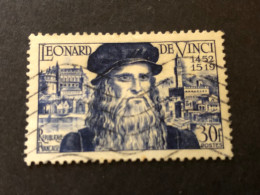 Timbre 929 Leonardo De Vinci. 30f Bleu, Oblitéré - Gebruikt
