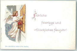 10673231 - Christkind  Klopf An Das Fenster  Korb Mit Aepfel  Neujahr - Anges