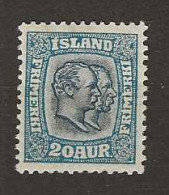 1907 MNH Iceland Facit 84 Postfris** - Unused Stamps