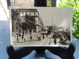 Cpsm  ALGER Boulevard De La République Et Square Bresson. 1946 - Algiers