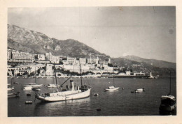 Monaco - Photo Ancienne - Bateau Et Le Port - 6x8,7cm - Other & Unclassified